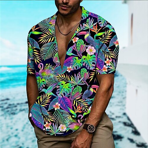 Herren Hemd Hawaii Shirt Grafik-Drucke Blätter Umlegekragen Schwarz Rote Casual Festtage Kurzarm Button-Down Bedruckt Bekleidung Tropisch Modisch Hawaiianisch Weich
Herren Hemd Hawaii Shirt Grafik-Drucke Blätter Umlegekragen Schwarz Rote Casual Festtage Kurzarm Button-Down Bedruckt Bekleidung Tropisch Modisch Hawaiianisch Weich