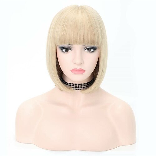 kort paryk 12''blond paryk med pandehår bob paryk syntetiske parykker halloween fest cosplay parykker gennemsnitlig størrelse
kort paryk 12''blond paryk med pandehår bob paryk syntetiske parykker halloween fest cosplay parykker gennemsnitlig størrelse