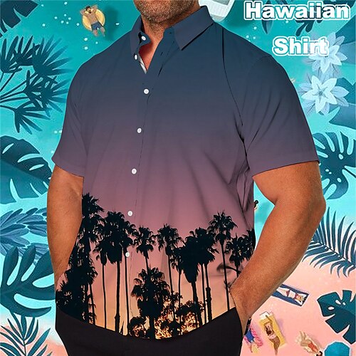 Herre Plusstørrelser Hawaii skjorte Stor og høj Kokos palme Aftæpning Kortærmet Forår sommer Tropisk Mode Hawaiiansk udendørs Gade Toppe
Herre Plusstørrelser Hawaii skjorte Stor og høj Kokos palme Aftæpning Kortærmet Forår sommer Tropisk Mode Hawaiiansk udendørs Gade Toppe