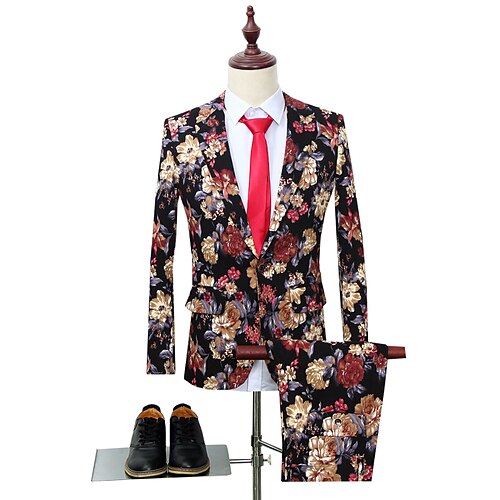 Nero Uomo Feste Graduazione Abiti Set da 2 pezzi Con stampa Taglio sartoriale Monopetto - 1 bottone 2023
Nero Uomo Feste Graduazione Abiti Set da 2 pezzi Con stampa Taglio sartoriale Monopetto - 1 bottone 2023