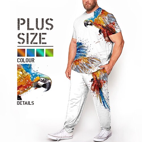 Herre Plusstørrelser T-Shirt Jakkesæt Stor og høj Dyr Rund hals Kort Ærme Forår sommer Mode Gade Afslappet udendørs Daglig Toppe
Herre Plusstørrelser T-Shirt Jakkesæt Stor og høj Dyr Rund hals Kort Ærme Forår sommer Mode Gade Afslappet udendørs Daglig Toppe