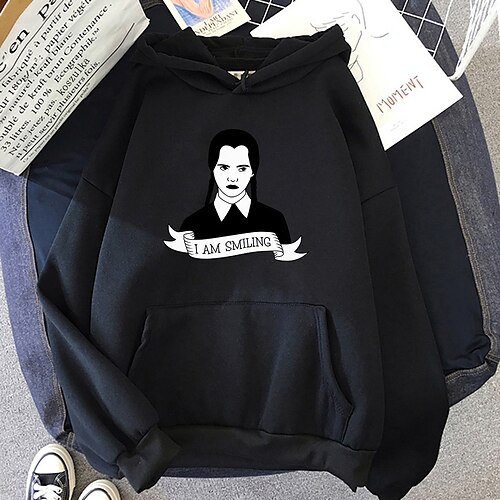 Inspired by Wednesday Addams Addams family Wednesday Hoodie Cartoon Manga Anime Front Pocket Graphic Hoodie For Men's Women's Unisex Adults' Hot Stamping 100% Polyester
Inspired by Wednesday Addams Addams family Wednesday Hoodie Cartoon Manga Anime Front Pocket Graphic Hoodie For Men's Women's Unisex Adults' Hot Stamping 100% Polyester