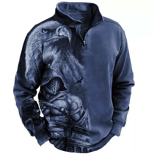 Men's Zip Up Sweatshirt Pullover Black Navy Blue Brown Green Half Zip Graphic Prints Eagle Zipper Print Daily Sports 3D Print Basic Designer Casual Spring Fall Clothing Apparel Hoodies Sweatshirts
Men's Zip Up Sweatshirt Pullover Black Navy Blue Brown Green Half Zip Graphic Prints Eagle Zipper Print Daily Sports 3D Print Basic Designer Casual Spring Fall Clothing Apparel Hoodies Sweatshirts