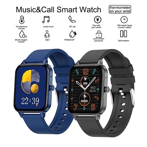 MX7 Smart Watch 1.69 inch Smartwatch Fitness Running Watch Bluetooth Temperature Monitoring Pedometer Call Reminder Compatible with Android iOS Women Men Waterproof GPS Long Standby IP68 43mm Watch
MX7 Smart Watch 1.69 inch Smartwatch Fitness Running Watch Bluetooth Temperature Monitoring Pedometer Call Reminder Compatible with Android iOS Women Men Waterproof GPS Long Standby IP68 43mm Watch