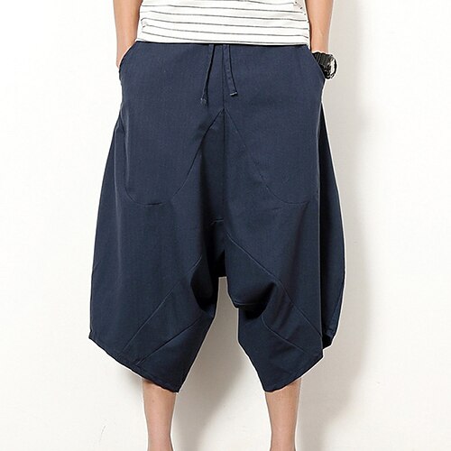Herre Lin Shorts Sommershorts Harem-bukser Lomme Snorer Elastisk midje عادي utendørs Daglig Ut på byen Lin / bomullsblanding Mote Gatemote Svart Vin
Herre Lin Shorts Sommershorts Harem-bukser Lomme Snorer Elastisk midje عادي utendørs Daglig Ut på byen Lin / bomullsblanding Mote Gatemote Svart Vin
