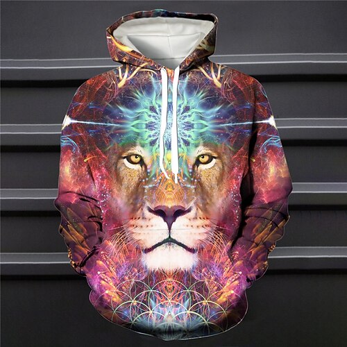 Men's Pullover Hoodie Sweatshirt Yellow Red Blue Purple Hooded Animal Lion Graphic Prints Print Daily Sports 3D Print Basic Streetwear Designer Spring Fall Clothing Apparel Hoodies Sweatshirts 
Men's Pullover Hoodie Sweatshirt Yellow Red Blue Purple Hooded Animal Lion Graphic Prints Print Daily Sports 3D Print Basic Streetwear Designer Spring Fall Clothing Apparel Hoodies Sweatshirts