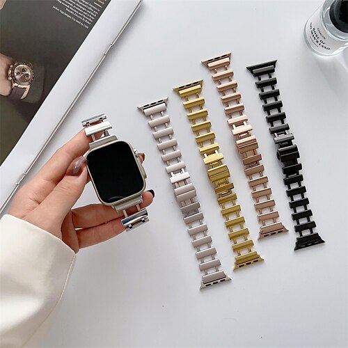 1 PCS Smart Watch Band Compatible with Apple iWatch 38/40/41mm 42/44/45/49mm Ultra Series 8 7 6 5 4 3 2 1 SE Metal Band for iWatch Smartwatch Strap Wristband Stainless Steel Waterproof Luxury
1 PCS Smart Watch Band Compatible with Apple iWatch 38/40/41mm 42/44/45/49mm Ultra Series 8 7 6 5 4 3 2 1 SE Metal Band for iWatch Smartwatch Strap Wristband Stainless Steel Waterproof Luxury