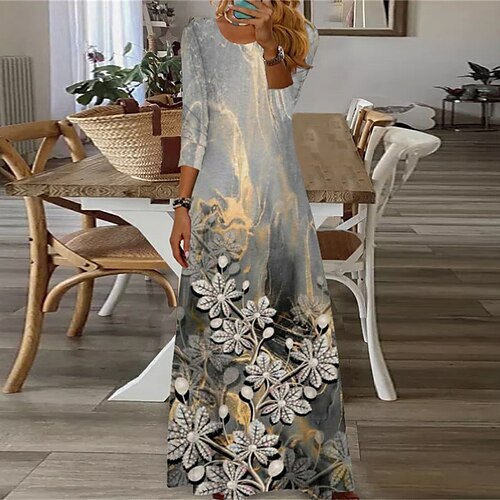 Women's Casual Dress Swing Dress Maxi long Dress Yellow Blue Khaki Long Sleeve Floral Pocket Winter Fall Spring Crew Neck Fashion Daily Weekend 2022 S M L XL XXL 3XL
Women's Casual Dress Swing Dress Maxi long Dress Yellow Blue Khaki Long Sleeve Floral Pocket Winter Fall Spring Crew Neck Fashion Daily Weekend 2022 S M L XL XXL 3XL