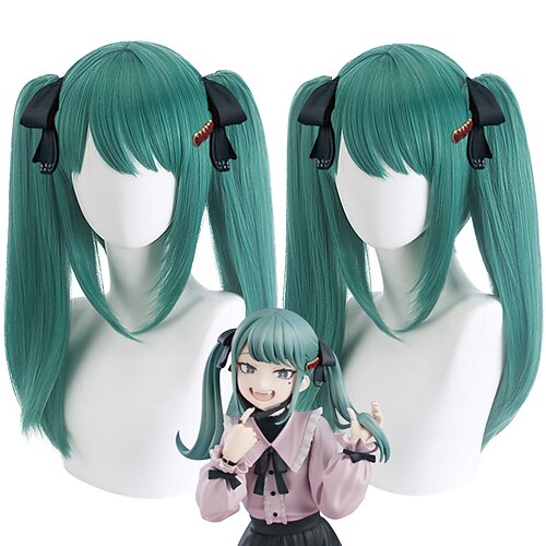 Cosplay kostume paryk 未来初音 Kinky Glat Assymetrisk frisure Med 2 ponytails Maskinproduceret Paryk Meget lang Mint Grøn Syntetisk hår Dame Cosplay Fest Mode Grøn
Cosplay kostume paryk 未来初音 Kinky Glat Assymetrisk frisure Med 2 ponytails Maskinproduceret Paryk Meget lang Mint Grøn Syntetisk hår Dame Cosplay Fest Mode Grøn
