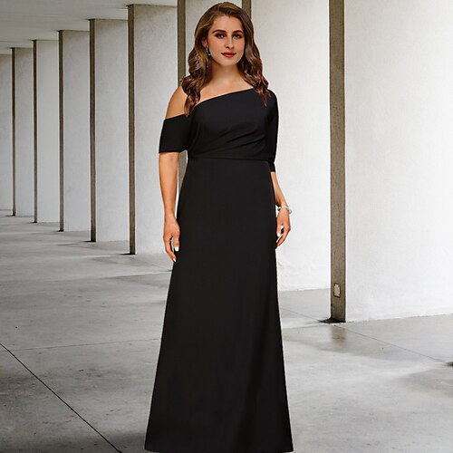 A-linje Plus Size Curve Mother of the Bride-kjoler Årgang Kjole Festklær Gulvlengde 3/4 ermer Enskuldret Stretchstoff med Bølgemønster 2023
A-linje Plus Size Curve Mother of the Bride-kjoler Årgang Kjole Festklær Gulvlengde 3/4 ermer Enskuldret Stretchstoff med Bølgemønster 2023