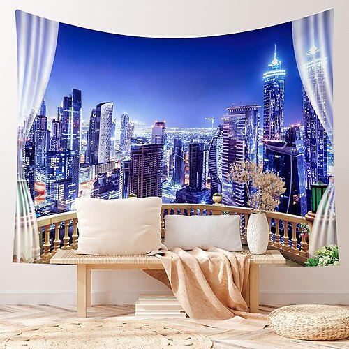 Window City Tapestry Wall Hanging View Nature Tapestry Home Decorations Tapestries
Window City Tapestry Wall Hanging View Nature Tapestry Home Decorations Tapestries