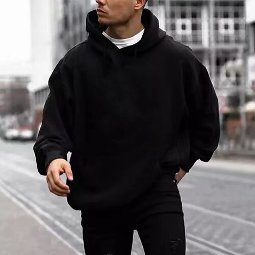 Men's Pullover Hoodie Sweatshirt Teddy Coat Black Blue Wine Army Green Navy Blue Hooded Solid Color Drawstring Sports Outdoor Casual Streetwear Hot Stamping Basic Streetwear Sportswear Winter Fall
Men's Pullover Hoodie Sweatshirt Teddy Coat Black Blue Wine Army Green Navy Blue Hooded Solid Color Drawstring Sports Outdoor Casual Streetwear Hot Stamping Basic Streetwear Sportswear Winter Fall