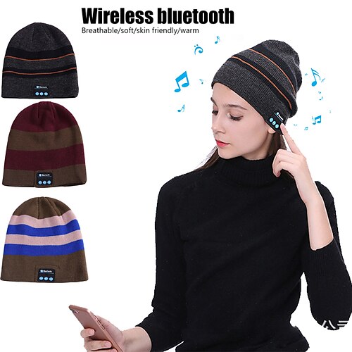 Bluetooth Headset Cap Wireless Hat Scarf Knitted Hat Beanies Winter Hats Women Men's Beanie Hat Speaker Handsfree Music Workout Camping / Hiking Running Mobile Phone Travel
Bluetooth Headset Cap Wireless Hat Scarf Knitted Hat Beanies Winter Hats Women Men's Beanie Hat Speaker Handsfree Music Workout Camping / Hiking Running Mobile Phone Travel