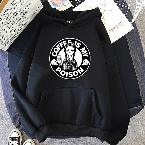 Inspired by Wednesday Addams Addams family Wednesday Hoodie Cartoon Manga Anime Front Pocket Graphic Hoodie For Men's Women's Unisex Adults' Hot Stamping 100% Polyester
Inspired by Wednesday Addams Addams family Wednesday Hoodie Cartoon Manga Anime Front Pocket Graphic Hoodie For Men's Women's Unisex Adults' Hot Stamping 100% Polyester