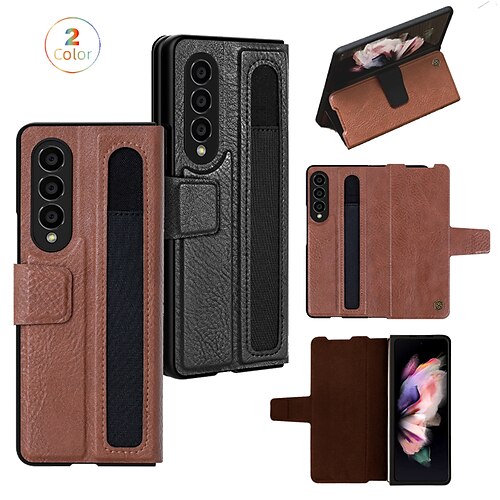 telefon Etui Til Samsung Galaxy Flip Case Z Fold 4 Z Fold 3 Støtdempende ramme Blyantholder Flipp Ensfarget ekte lær
telefon Etui Til Samsung Galaxy Flip Case Z Fold 4 Z Fold 3 Støtdempende ramme Blyantholder Flipp Ensfarget ekte lær