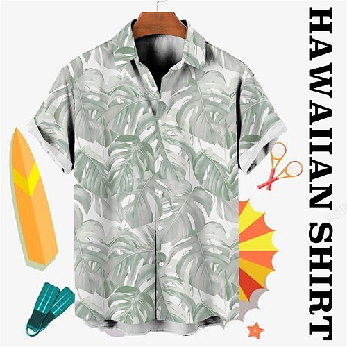 Men's Shirt Graphic Prints Leaves Turndown Purple Green Gray Street Casual Short Sleeves Button-Down Print Clothing Apparel Tropical Fashion Designer Hawaiian
Men's Shirt Graphic Prints Leaves Turndown Purple Green Gray Street Casual Short Sleeves Button-Down Print Clothing Apparel Tropical Fashion Designer Hawaiian