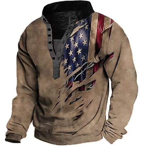 Men's Sweatshirt Pullover Brown Standing Collar Graphic Prints National Flag Print Casual Daily Sports 3D Print Streetwear Designer Casual Spring Fall Clothing Apparel Hoodies Sweatshirts
Men's Sweatshirt Pullover Brown Standing Collar Graphic Prints National Flag Print Casual Daily Sports 3D Print Streetwear Designer Casual Spring Fall Clothing Apparel Hoodies Sweatshirts