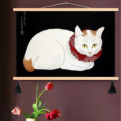 Animal Posters With Hanger Wall Art Canvas Prints Painting Cute Cat Home Decoration Décor Rolled Canvas No Frame
Animal Posters With Hanger Wall Art Canvas Prints Painting Cute Cat Home Decoration Décor Rolled Canvas No Frame