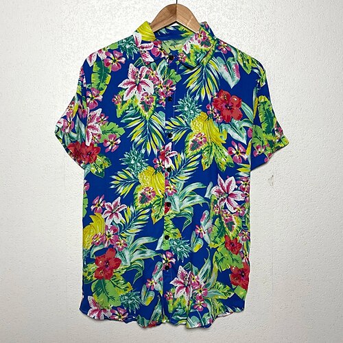 Men's Shirt Floral Turndown Blue 3D Print Street Holiday Short Sleeves Button-Down Print Clothing Apparel Tropical Sports Fashion Hawaiian
Men's Shirt Floral Turndown Blue 3D Print Street Holiday Short Sleeves Button-Down Print Clothing Apparel Tropical Sports Fashion Hawaiian