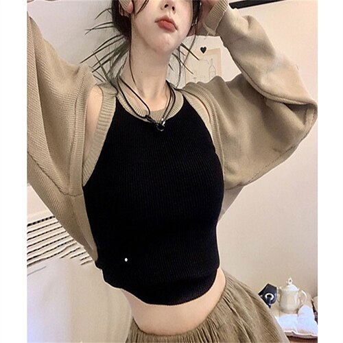 Women's Cardigan Sweater Jumper Waffle Knit Hollow Out Solid Color Crew Neck Casual Daily Weekend Winter Fall Black Khaki One-Size
Women's Cardigan Sweater Jumper Waffle Knit Hollow Out Solid Color Crew Neck Casual Daily Weekend Winter Fall Black Khaki One-Size