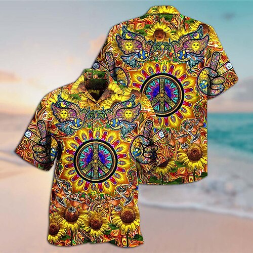 Homme Chemise Chemise hawaïenne Spot Multicouleur Abstrait Imprimés Photos Rétro Vintage Hippie Col rabattu Jaune Casual Vacances Manche Courte Bouton bas Imprimer Vêtement Tenue Tropique Mode
Homme Chemise Chemise hawaïenne Spot Multicouleur Abstrait Imprimés Photos Rétro Vintage Hippie Col rabattu Jaune Casual Vacances Manche Courte Bouton bas Imprimer Vêtement Tenue Tropique Mode