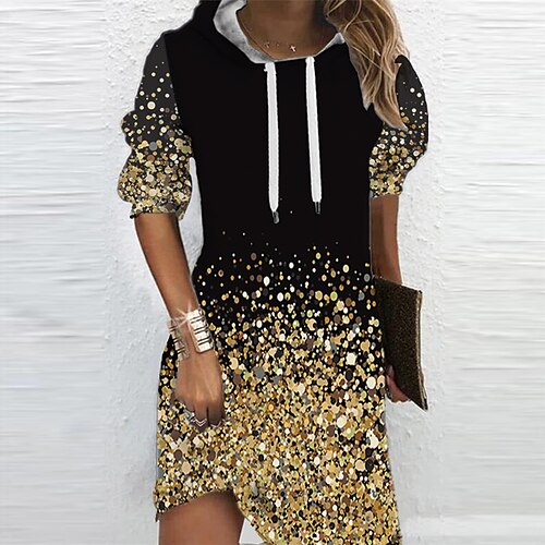 Women's Casual Dress Hoodie Dress Shift Dress Mini Dress Black Pink Navy Blue Long Sleeve Ombre Print Winter Fall Spring Hooded Fashion Daily Date 2022 S M L XL XXL 3XL
Women's Casual Dress Hoodie Dress Shift Dress Mini Dress Black Pink Navy Blue Long Sleeve Ombre Print Winter Fall Spring Hooded Fashion Daily Date 2022 S M L XL XXL 3XL