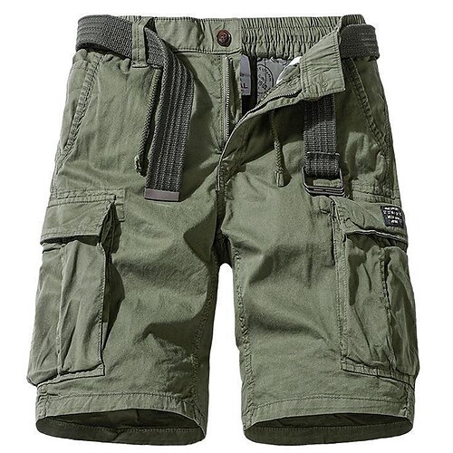 Men's Cargo Shorts Shorts Elastic Waist 6 Pocket Plain Comfort Outdoor Daily Going out Cotton Blend Fashion Streetwear Black Army Green
Men's Cargo Shorts Shorts Elastic Waist 6 Pocket Plain Comfort Outdoor Daily Going out Cotton Blend Fashion Streetwear Black Army Green