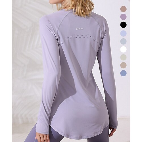 Dame Crew-hals Yoga topp Vinter Lapper Helfarge Lys Kaffe Svart Spandex Yoga & Danse Sko Trening Treningsøkt T skjorte Topper Sport Sportsklær Pustende Hurtigtørkende Bekvem Elastisk
Dame Crew-hals Yoga topp Vinter Lapper Helfarge Lys Kaffe Svart Spandex Yoga & Danse Sko Trening Treningsøkt T skjorte Topper Sport Sportsklær Pustende Hurtigtørkende Bekvem Elastisk