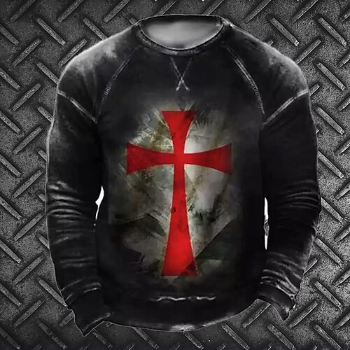 Men's Sweatshirt Pullover Black Crew Neck Graphic Prints Cross Print Daily Sports Holiday 3D Print Basic Streetwear Designer Spring Fall Clothing Apparel Hoodies Sweatshirts
Men's Sweatshirt Pullover Black Crew Neck Graphic Prints Cross Print Daily Sports Holiday 3D Print Basic Streetwear Designer Spring Fall Clothing Apparel Hoodies Sweatshirts