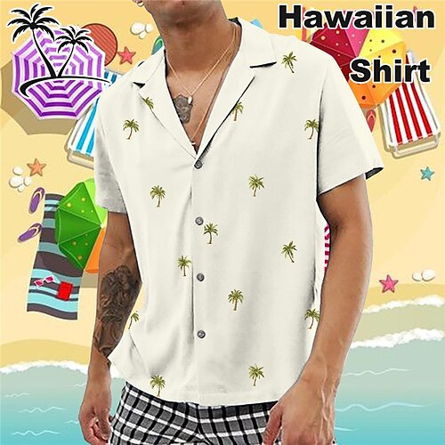 Men's Shirt Summer Hawaiian Shirt Coconut Tree Graphic Prints Turndown Purple Beige Casual Holiday Short Sleeve Button-Down Print Clothing Apparel Tropical Fashion Hawaiian Soft
Men's Shirt Summer Hawaiian Shirt Coconut Tree Graphic Prints Turndown Purple Beige Casual Holiday Short Sleeve Button-Down Print Clothing Apparel Tropical Fashion Hawaiian Soft