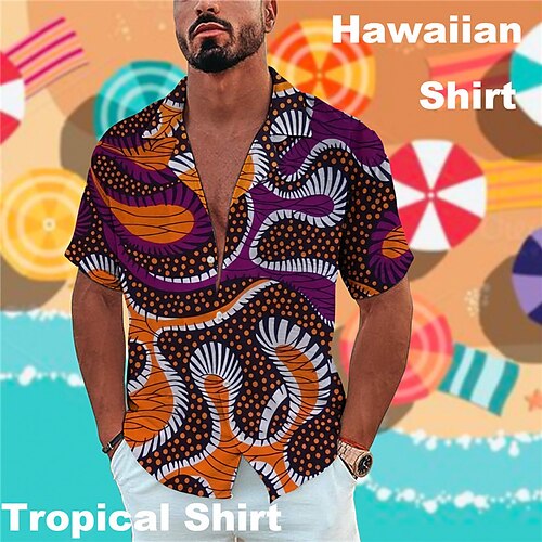 Men's Shirt Summer Hawaiian Shirt Abstract Graphic Prints Turndown Purple Green Casual Holiday Short Sleeve Button-Down Print Clothing Apparel Tropical Fashion Hawaiian Soft
Men's Shirt Summer Hawaiian Shirt Abstract Graphic Prints Turndown Purple Green Casual Holiday Short Sleeve Button-Down Print Clothing Apparel Tropical Fashion Hawaiian Soft