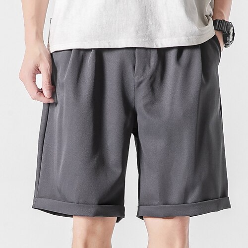 Herre Dress Shorts Bermudashorts Arbeidshorts Plisserte bukser Flettet Lomme عادي Komfort Pustende Kort utendørs Avslappet Daglig Kiper Gatemote Stilfull Svart Grå
Herre Dress Shorts Bermudashorts Arbeidshorts Plisserte bukser Flettet Lomme عادي Komfort Pustende Kort utendørs Avslappet Daglig Kiper Gatemote Stilfull Svart Grå