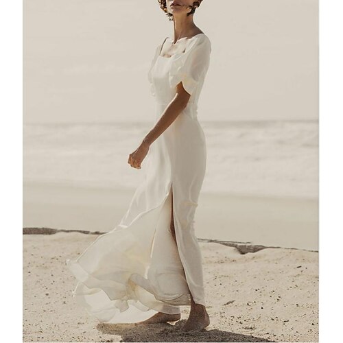 Spiaggia / Destinazione Abiti da sposa Strascico di corte A tubino Manica corta Piazza Chiffon elasticizzato Con Bottoni 2023 Primavera estate Abiti da sposa
Spiaggia / Destinazione Abiti da sposa Strascico di corte A tubino Manica corta Piazza Chiffon elasticizzato Con Bottoni 2023 Primavera estate Abiti da sposa