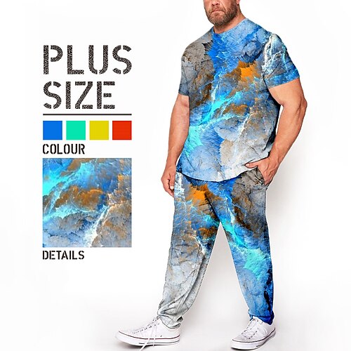 Herre Plusstørrelser T-Shirt Jakkesæt Stor og høj 3D-udskrivning Rund hals Kort Ærme Forår sommer Mode Gade Afslappet udendørs Daglig Toppe
Herre Plusstørrelser T-Shirt Jakkesæt Stor og høj 3D-udskrivning Rund hals Kort Ærme Forår sommer Mode Gade Afslappet udendørs Daglig Toppe