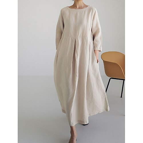 Per donna Abito casual Vestito a trapezio Vestito svasato Vestito longuette Verde Beige Manica lunga Colore puro Tasche Estate Primavera Girocollo Di tendenza Morbido 2023 S M L XL
Per donna Abito casual Vestito a trapezio Vestito svasato Vestito longuette Verde Beige Manica lunga Colore puro Tasche Estate Primavera Girocollo Di tendenza Morbido 2023 S M L XL