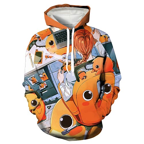 Inspired by Chainsaw Man Pochita Hoodie Cartoon Manga Anime Front Pocket Graphic Hoodie For Men's Women's Unisex Adults' 3D Print 100% Polyester
Inspired by Chainsaw Man Pochita Hoodie Cartoon Manga Anime Front Pocket Graphic Hoodie For Men's Women's Unisex Adults' 3D Print 100% Polyester