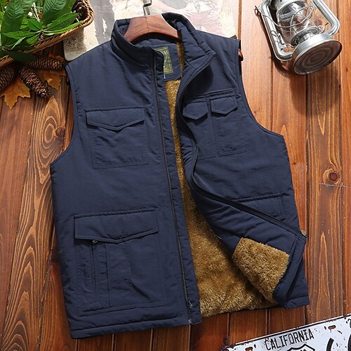 Per uomo Gilet Morbido Comodo Esterno Da tutti i giorni Fine settimana Cerniera Colletto Mao Informale Top caldi Giacca Capispalla Liscio Cerniera Tasche Nero Verde militare Kaki
Per uomo Gilet Morbido Comodo Esterno Da tutti i giorni Fine settimana Cerniera Colletto Mao Informale Top caldi Giacca Capispalla Liscio Cerniera Tasche Nero Verde militare Kaki