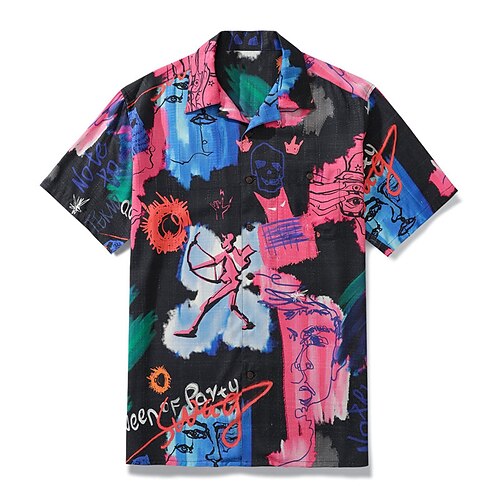 Men's Shirt Abstract Graphic Prints Graffiti Human face Turndown Fuchsia 3D Print Casual Going out Short Sleeves Button-Down Print Clothing Apparel Tropical Designer Casual Hawaiian
Men's Shirt Abstract Graphic Prints Graffiti Human face Turndown Fuchsia 3D Print Casual Going out Short Sleeves Button-Down Print Clothing Apparel Tropical Designer Casual Hawaiian