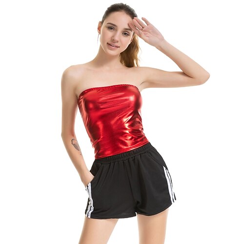 Metallisk Sexet 1980erne Skinnende latex patent Tube Top Kunstlæder Dame Kostume Årgang Cosplay Fest Korset Maskerade
Metallisk Sexet 1980erne Skinnende latex patent Tube Top Kunstlæder Dame Kostume Årgang Cosplay Fest Korset Maskerade