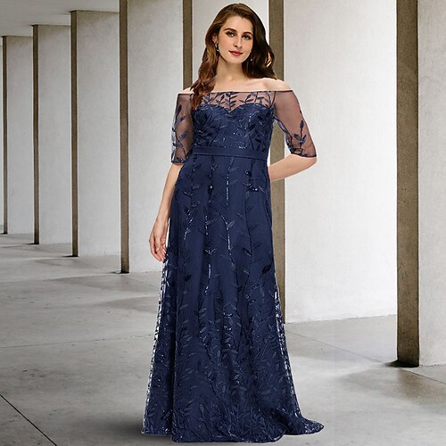 A-linje Plus Size Curve Mother of the Bride kjoler Plusstørrelse Kjole Formel Gulvlang Halvlange ærmer Skulderfri Tyl med Paillette Broderi 2023
A-linje Plus Size Curve Mother of the Bride kjoler Plusstørrelse Kjole Formel Gulvlang Halvlange ærmer Skulderfri Tyl med Paillette Broderi 2023