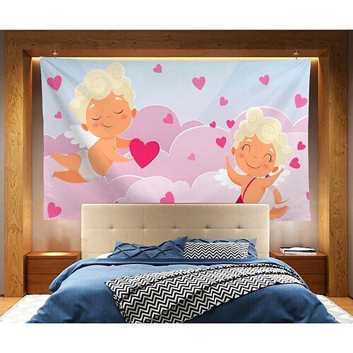 Valentine's Day Wall Tapestry Art Qubit Decor Blanket Curtain Hanging Home Bedroom Living Room Decoration Polyester
Valentine's Day Wall Tapestry Art Qubit Decor Blanket Curtain Hanging Home Bedroom Living Room Decoration Polyester