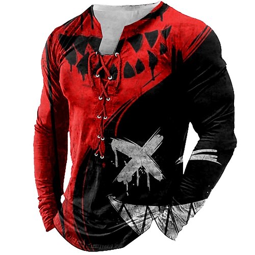Per uomo maglietta Magliette Pop art Color Block Colletto Abbigliamento Stampa 3D Informale Giornaliero Manica lunga Lacci Stampa Di tendenza Originale Comodo
Per uomo maglietta Magliette Pop art Color Block Colletto Abbigliamento Stampa 3D Informale Giornaliero Manica lunga Lacci Stampa Di tendenza Originale Comodo