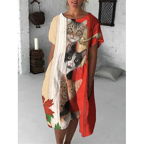Per donna Abito casual Abito a T shirt Vestito a trapezio Vestito longuette Bianco e nero Nero Bianco Mezza manica Animali Tasche Estate Primavera Girocollo Di tendenza Morbido 2023 S M L XL XXL 3XL
Per donna Abito casual Abito a T shirt Vestito a trapezio Vestito longuette Bianco e nero Nero Bianco Mezza manica Animali Tasche Estate Primavera Girocollo Di tendenza Morbido 2023 S M L XL XXL 3XL