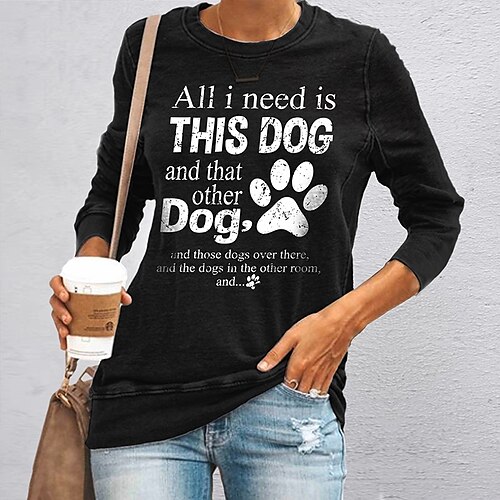 Dame T-shirt Sort Gul Navyblå Grafisk Trykt mønster Langærmet Daglig Weekend Basale Rund hals Normal Maleri S
Dame T-shirt Sort Gul Navyblå Grafisk Trykt mønster Langærmet Daglig Weekend Basale Rund hals Normal Maleri S