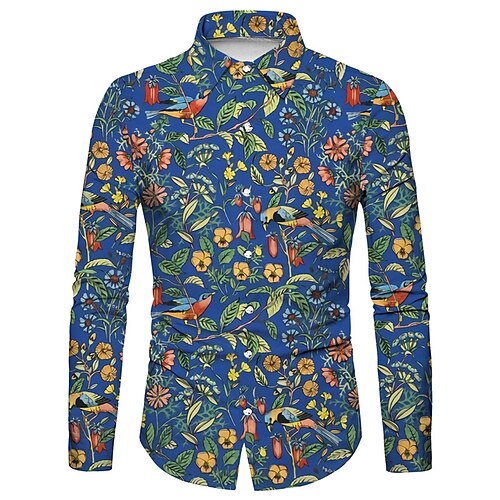 Men's Shirt Floral Graphic Prints Turndown Wine Blue 3D Print Outdoor Street Long Sleeve Button-Down Print Clothing Apparel Fashion Designer Casual Soft
Men's Shirt Floral Graphic Prints Turndown Wine Blue 3D Print Outdoor Street Long Sleeve Button-Down Print Clothing Apparel Fashion Designer Casual Soft