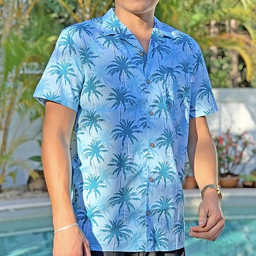 Men's Shirt Summer Hawaiian Shirt Coconut Tree Graphic Prints Turndown Blue Casual Going out Short Sleeves Button-Down Print Clothing Apparel Tropical Hawaiian Designer Casual
Men's Shirt Summer Hawaiian Shirt Coconut Tree Graphic Prints Turndown Blue Casual Going out Short Sleeves Button-Down Print Clothing Apparel Tropical Hawaiian Designer Casual