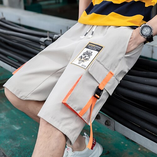 Men's Cargo Shorts Shorts Hiking Shorts Multi Pocket Straight Leg Color Block Letter Wolf Comfort Knee Length Outdoor Daily Going out Streetwear Chic Modern Black / White Blue
Men's Cargo Shorts Shorts Hiking Shorts Multi Pocket Straight Leg Color Block Letter Wolf Comfort Knee Length Outdoor Daily Going out Streetwear Chic Modern Black / White Blue