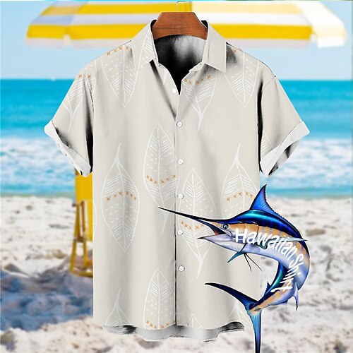 Men's Shirt Graphic Prints Leaves Turndown Blue Khaki Street Casual Short Sleeves Button-Down Print Clothing Apparel Tropical Fashion Designer Hawaiian
Men's Shirt Graphic Prints Leaves Turndown Blue Khaki Street Casual Short Sleeves Button-Down Print Clothing Apparel Tropical Fashion Designer Hawaiian