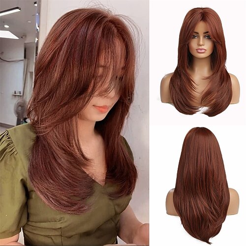 Peruca longa ruiva feminina em camadas peruca de cabelo sintético com raízes escuras para festa todos os dias cosplay tiro casamento namoro festa peruca ruiva perucas de festa de natal
Peruca longa ruiva feminina em camadas peruca de cabelo sintético com raízes escuras para festa todos os dias cosplay tiro casamento namoro festa peruca ruiva perucas de festa de natal