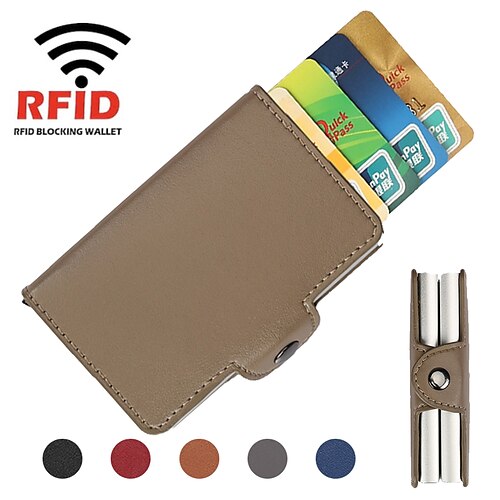Credit Card Holder Wallet Metal PU Leather Name Card Holder Waterproof with Magnetic Shut Multi for Women Men
Credit Card Holder Wallet Metal PU Leather Name Card Holder Waterproof with Magnetic Shut Multi for Women Men